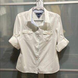 Tommy Hilfiger White Button-Up Shirt